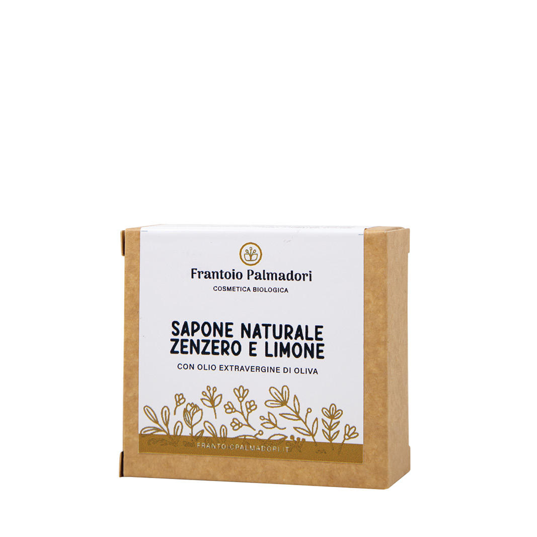 Saponetta naturale olio d'oliva biologico zenzero e limone
