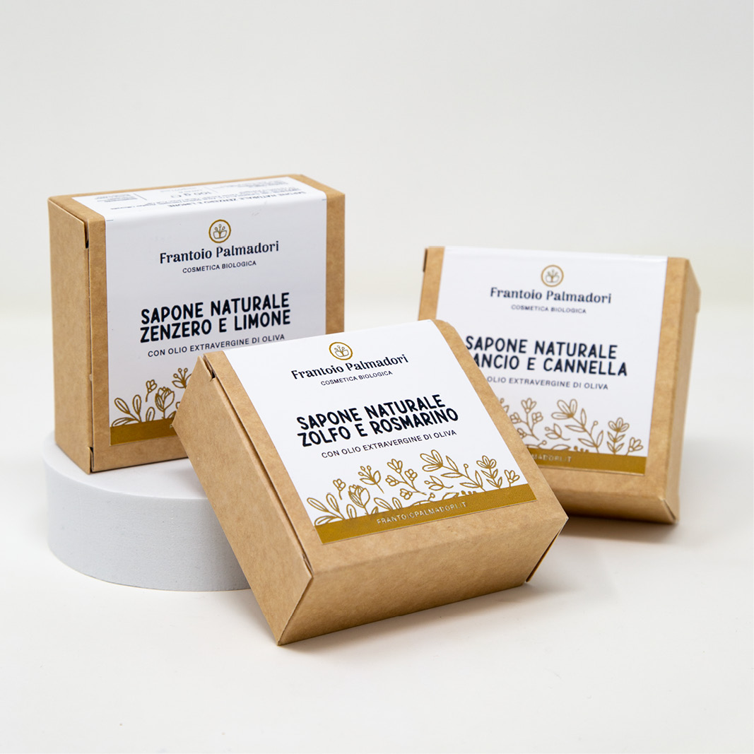 Saponetta naturale olio d'oliva biologico zenzero e limone - immagine 3